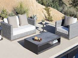 Aluminum Garden Wicker Sofa Set