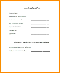 Annual Leave Forms Template Best Of Application Form Sample Free
