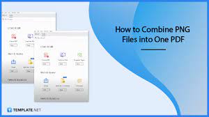 how to combine png files into one pdf