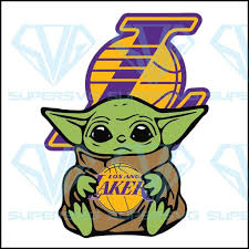 The earliest lakers emblem featured a white map of its home state. Star Wars Baby Yoda Hug Los Angeles Lakers Logo Svg Los Angeles Lakers Svg Basketball Nba Logo Team Svg Lakers Svg Los Angeles Svg Basketball Svg Lakers Super Vinyl Sticker