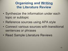 How to Write Literature Review APA Style 