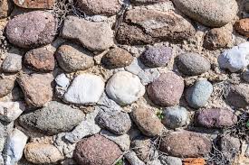 Old Garden Wall Bricks Stones In The