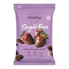 Noshu 95 Sugar Free Milk Chocolate Melts gambar png