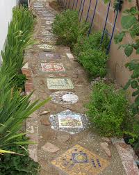 Mosaic Stepping Stone Path How To