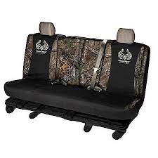 Realtree Bench Seat Cover Black Camo