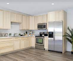 supply natural wooden kitchen cabinets