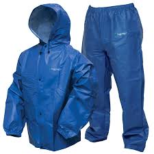 Frogg Toggs Pro Lite Waterproof Rain Suit Royal Blue Size X Large Xx Large