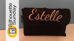 personalized travel bag silhouette