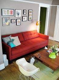 Red Couch Decoração Sala Com Sofa