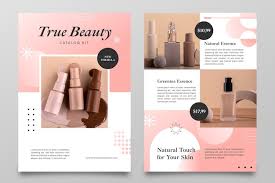cosmetic magazine template vectors