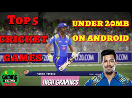 Jun 12, 2015 · cricket worldcup fever is the most complete cricket game for your android phone. Top 5 Cricket Games Under 20mb On Android