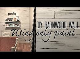 Diy Faux Painted Barnwood Wall Using