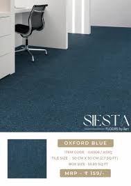 oxford blue carpet tile at rs 53 sq