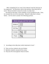 Charts And Graphs Esl Practice Packets