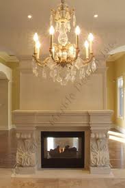 French Limestone Fireplace Surround In