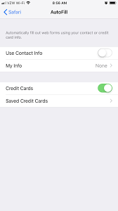 Credit card saved on iphone. How To Edit Autofill Information On Your Iphone