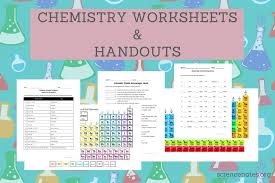 Chemistry Worksheets And Handouts Pdf