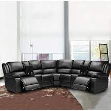 black sectional sofas living room