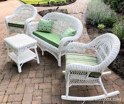 Wicker Porch Furniture Makeover Sweet Pea