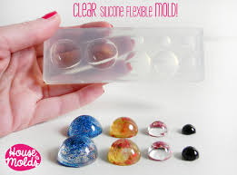 Multisize Cabochons Clear Mold 4 Sizes Cabochons Clear Mold