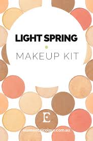 light spring makeup kit elementalcolour