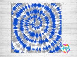 Royal Blue And Gray Tie Dye Sublimation