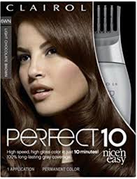 Clairol Perfect 10 By Nice N Easy Hair Color 6wn Light Chocolate Brwn Pack Of 6