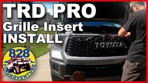 trd pro grille insert install it s that