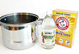 Try one of these tips to make your cookware almost as good rinse off excess baking soda and dry. How To Clean Burnt Pots And Pans Natural Cleaning Trick Mom 4 Real