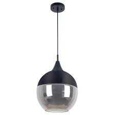 Beldi Popoli Collection 1 Light Black Pendant And Smoked Glass 2210 H0 The Home Depot In 2020 Pendant Light Black Pendant Light Smoked Glass