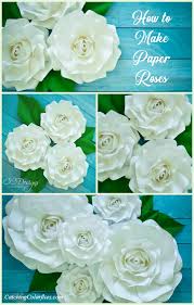 diy giant alora paper roses tutorial