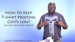 how to keep t shirt printing costs low