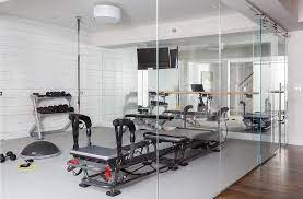 Home Gym With Shiplap Walls