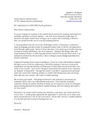 Cover Letter Sample Kindergarten Teacher cover letter sample for job Copycat Violence