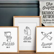 Funny Wall Art Bathroom Art Printable