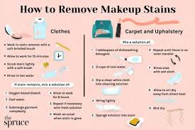 how to remove makeup stains from clothes