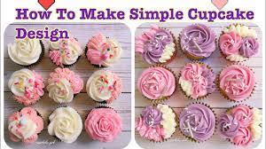 how to make simple cupcake designs