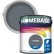 homebase matt paint thunder 2 5l