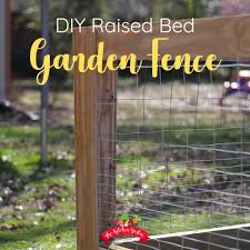 diy raised bed garden fence