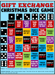 christmas gift exchange dice game