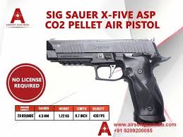 sig sauer x five asp co2 pellet pistol
