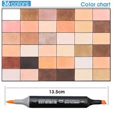 Us 22 36 12 Off Finecolour 12 24 36color Skin Tones Soft Brush Markers Set Alcohol Based Sketch Marker Manga Professional Drawing Art Supplier In