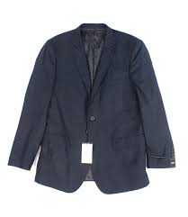 Details About Alain Dupetit New Blue Mens Size 40 Notch Collar Two Button Blazer 120 795