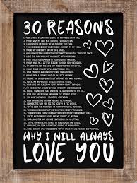 30 reasons why i will always love you