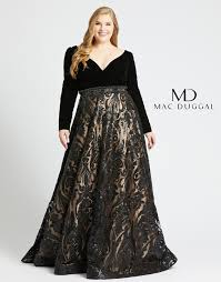67614f Mac Duggal Plus Size Prom Dress