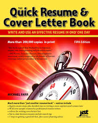 Quick Resume Cover Letter Book Write And Use An Effective