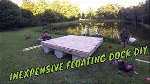 diy inexpensive floating dock build