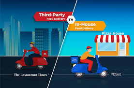 in house v s third party food delivery