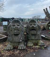 Stone Lion Statues Wells Reclamation