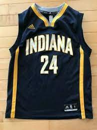 Paul george basketball jerseys, tees, and more are at the official online store of the nba. Paul George Indiana Pacers 24 Adidas Nba Jersey Youth Sz 10 12 Boys M Blue Ebay